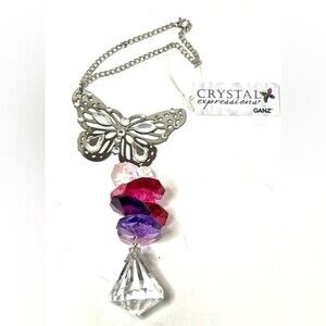 GANZ Crystal Expressions Flutter and Sparkle Hanging Sun Catcher​ New with Tags